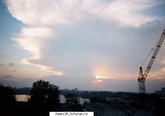 soarele, inceput drum!!! apus soare macara