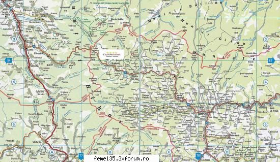 harta muntii muntii